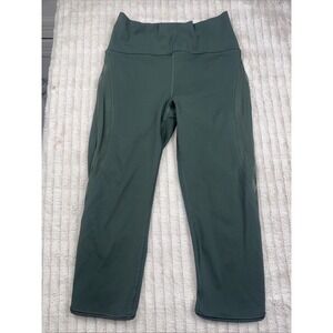 Lululemon Train Times 7/8 leggings 25" olive green size‎ 4 Luxtreme